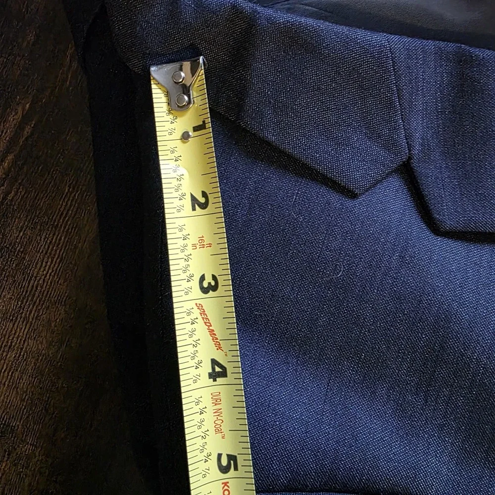 H&M Men's Skinny‎ Fit 2-Button Blazer S/M,  roughly size 42R Navy Blue